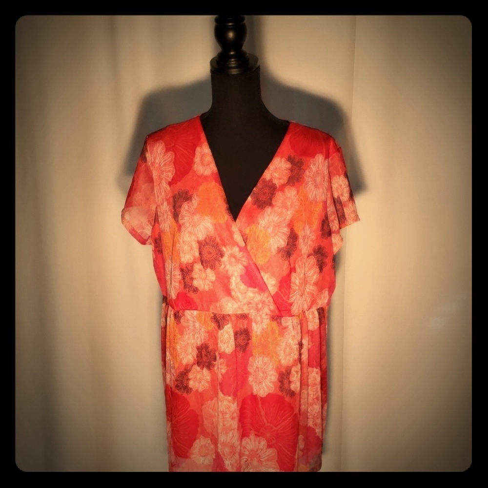 Alfani Womens Floral Blouse sz 2x